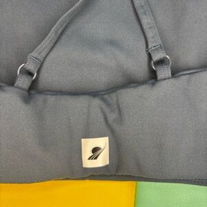 Fundamental Coast Performance Toluca Halter Bra Dusty Blue Top Medium